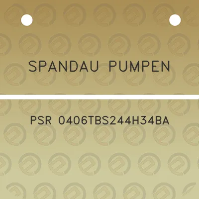 spandau-pumpen-psr-0406tbs244h34ba