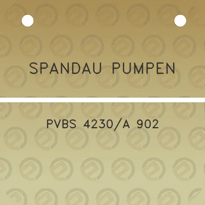 spandau-pumpen-pvbs-4230a-902