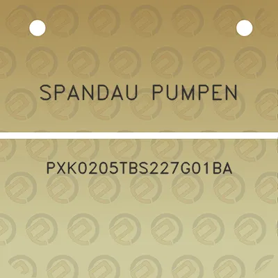 spandau-pumpen-pxk0205tbs227g01ba