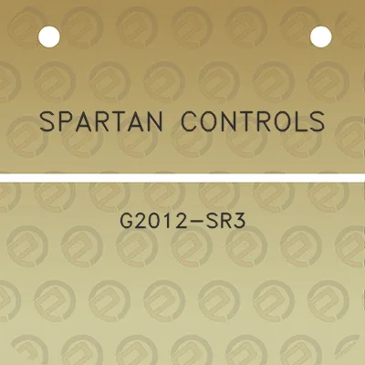 spartan-controls-g2012-sr3