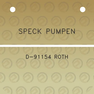 speck-pumpen-d-91154-roth