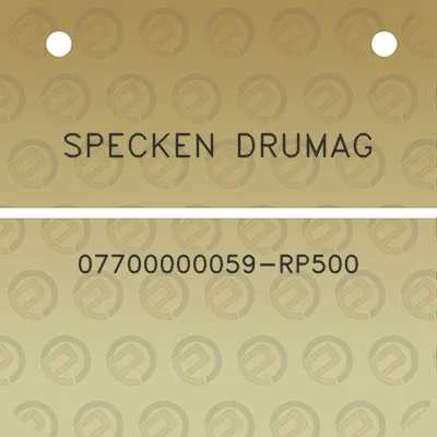 specken-drumag-07700000059-rp500