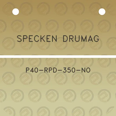 specken-drumag-p40-rpd-350-no