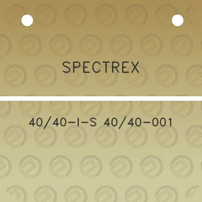 spectrex-4040-i-s-4040-001