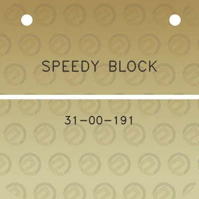 speedy-block-31-00-191