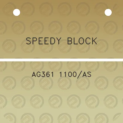 speedy-block-ag361-1100as