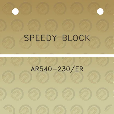 speedy-block-ar540-230er