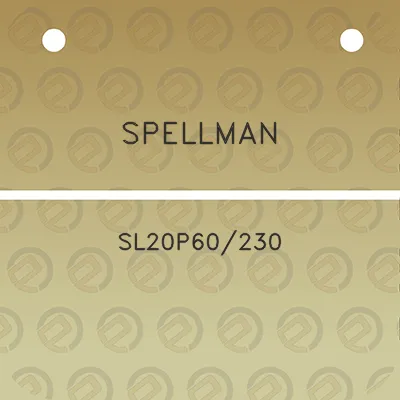 spellman-sl20p60230