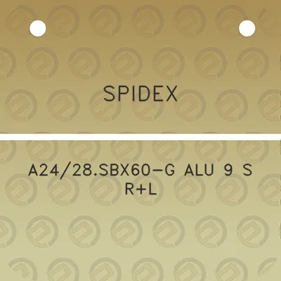 spidex-a2428sbx60-g-alu-9-s-rl