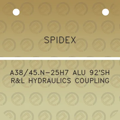 spidex-a3845n-25h7-alu-92sh-rl-hydraulics-coupling