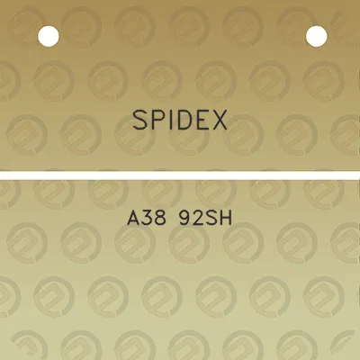 spidex-a38-92sh