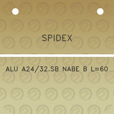 spidex-alu-a2432sb-nabe-b-l60