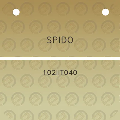 spido-102iit040