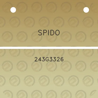 spido-243g3326