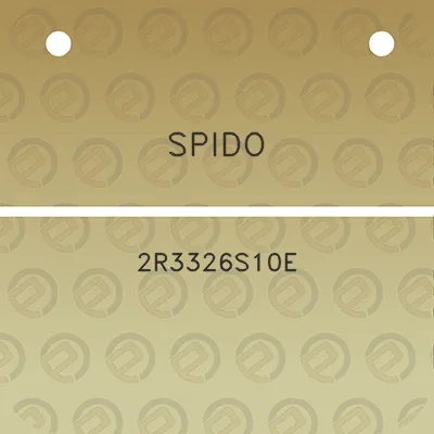 spido-2r3326s10e