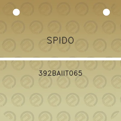 spido-392baiit065