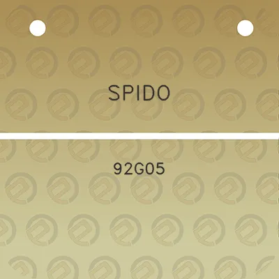 spido-92g05