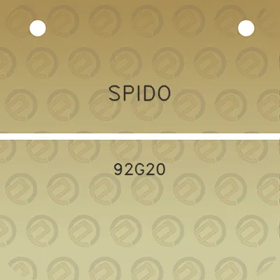 spido-92g20