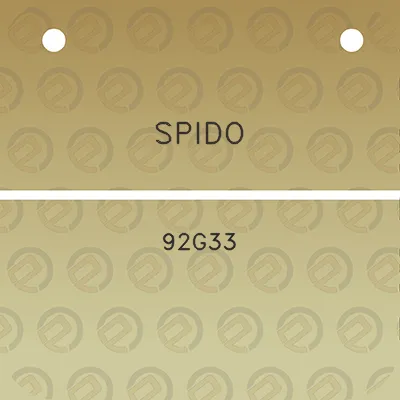 spido-92g33