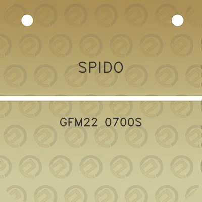 spido-gfm22-0700s