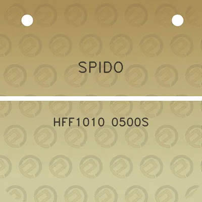 spido-hff1010-0500s