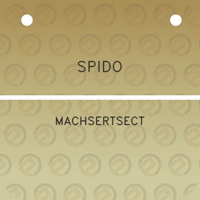 spido-machsertsect