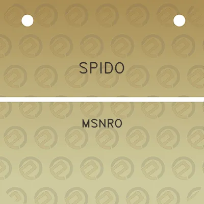 spido-msnro