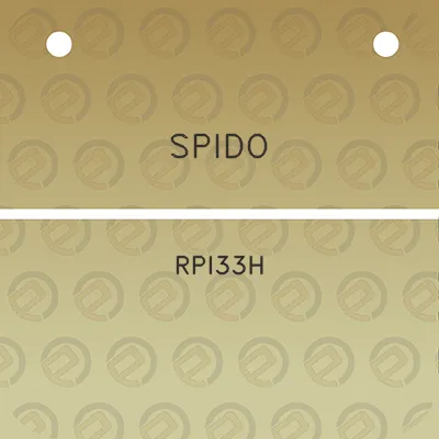 spido-rpi33h