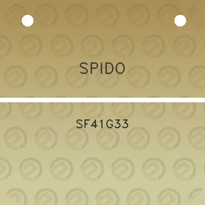 spido-sf41g33