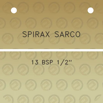 spirax-sarco-13-bsp-12