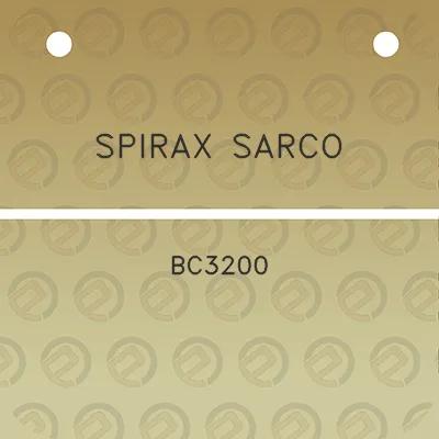 spirax-sarco-bc3200