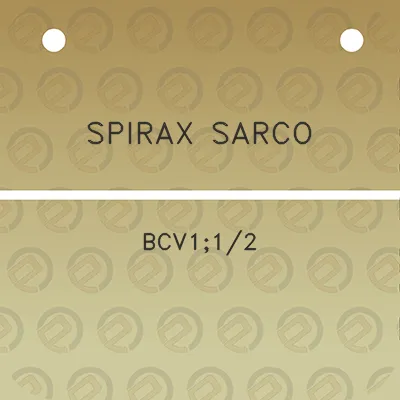 spirax-sarco-bcv112