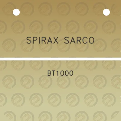 spirax-sarco-bt1000