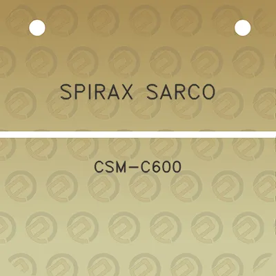 spirax-sarco-csm-c600