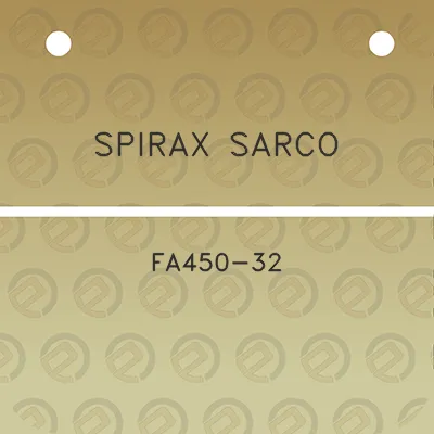 spirax-sarco-fa450-32