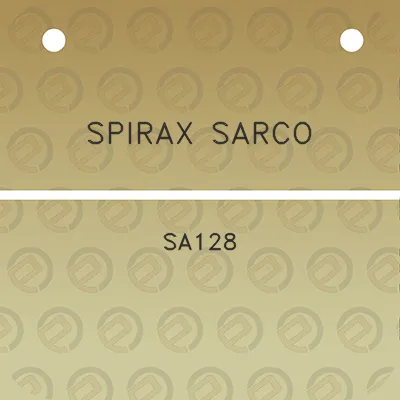 spirax-sarco-sa128