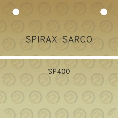 spirax-sarco-sp400