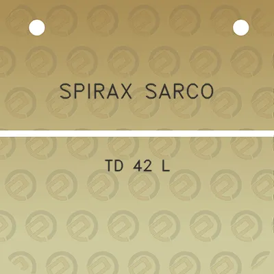 spirax-sarco-td-42-l