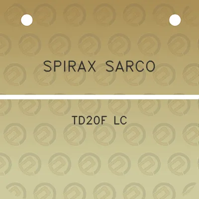 spirax-sarco-td20f-lc