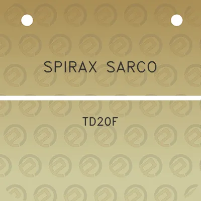 spirax-sarco-td20f