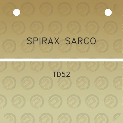 spirax-sarco-td52