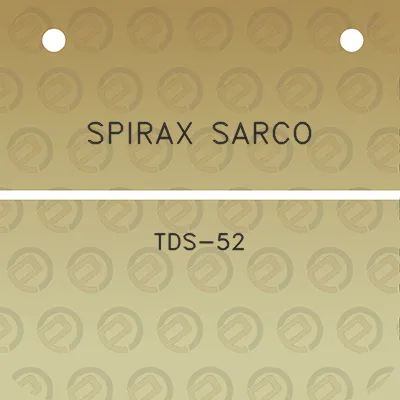 spirax-sarco-tds-52