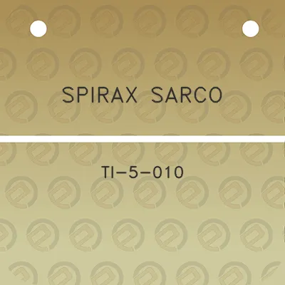 spirax-sarco-ti-5-010