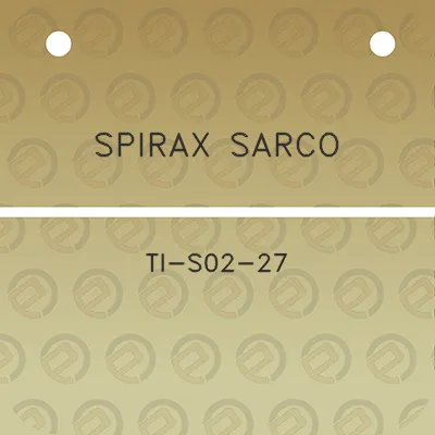 spirax-sarco-ti-s02-27