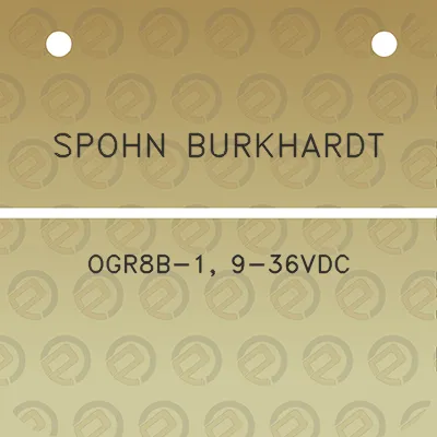 spohn-burkhardt-ogr8b-1-9-36vdc