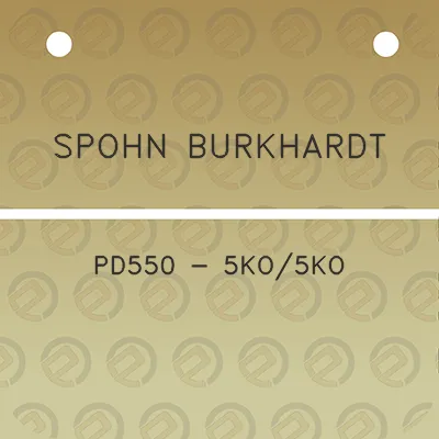 spohn-burkhardt-pd550-5ko5ko