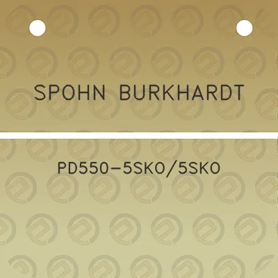 spohn-burkhardt-pd550-5sko5sko