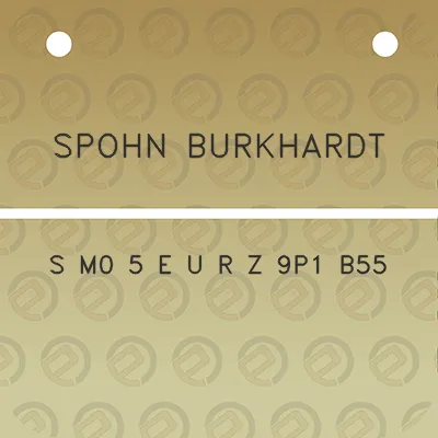 spohn-burkhardt-s-m0-5-e-u-r-z-9p1-b55