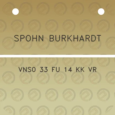 spohn-burkhardt-vns0-33-fu-14-kk-vr