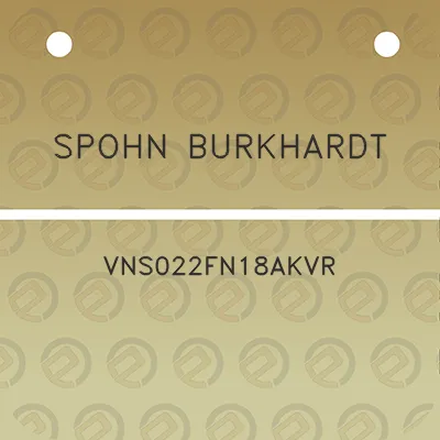 spohn-burkhardt-vns022fn18akvr